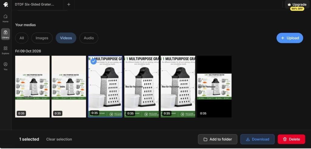 Making an AI product video for a small business in InVideo