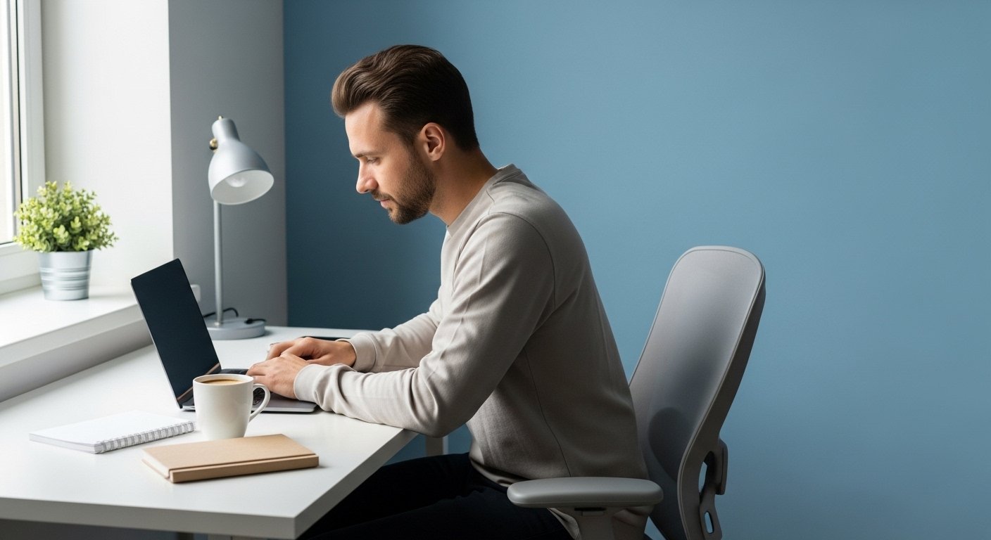 beginner working on laptop to start making money online using free tools