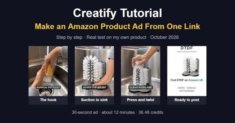 Creatify tutorial: make an Amazon product ad from one link