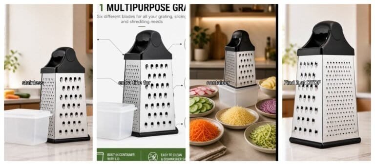 InVideo AI review: frames from my cheese grater product video