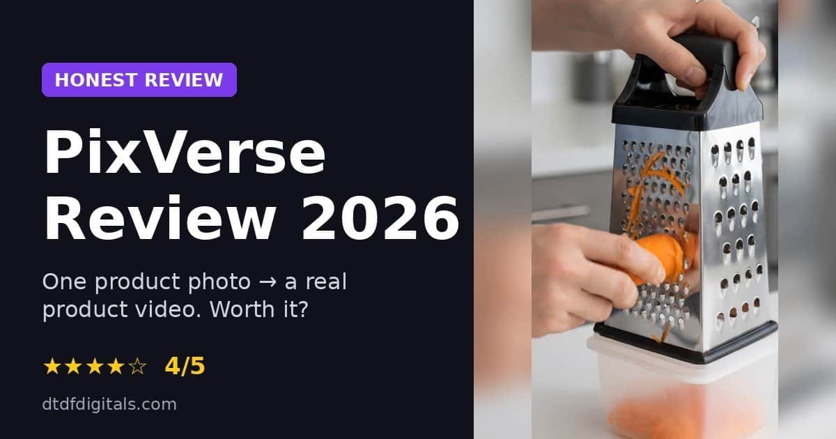 PixVerse review 2026 – AI product video test.